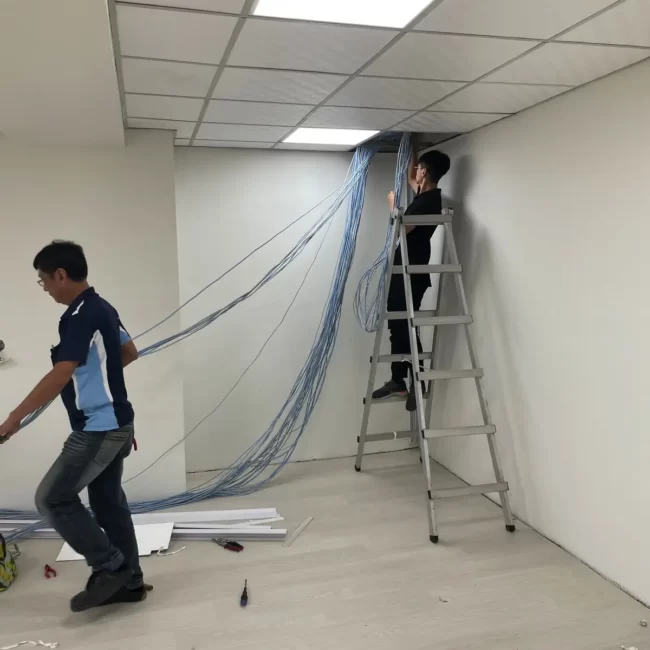 巨將通訊工程行- 台南監視器安裝維修|台南OA辦公家具配線|高雄門禁系統|台南門禁系統-OA前置作業配線拉線-16